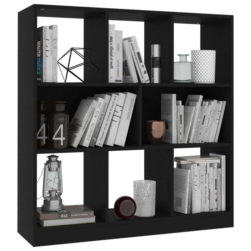 Casa si Gradina - Mobilier - Biblioteci si rafturi - Biblioteci - Biblioteca, negru, 97,5x29,5x100 cm, PAL - Infinity.ro