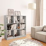 Casa si Gradina - Mobilier - Biblioteci si rafturi - Biblioteci - Biblioteca, gri beton, 97,5x29,5x100 cm, PAL - Infinity.ro