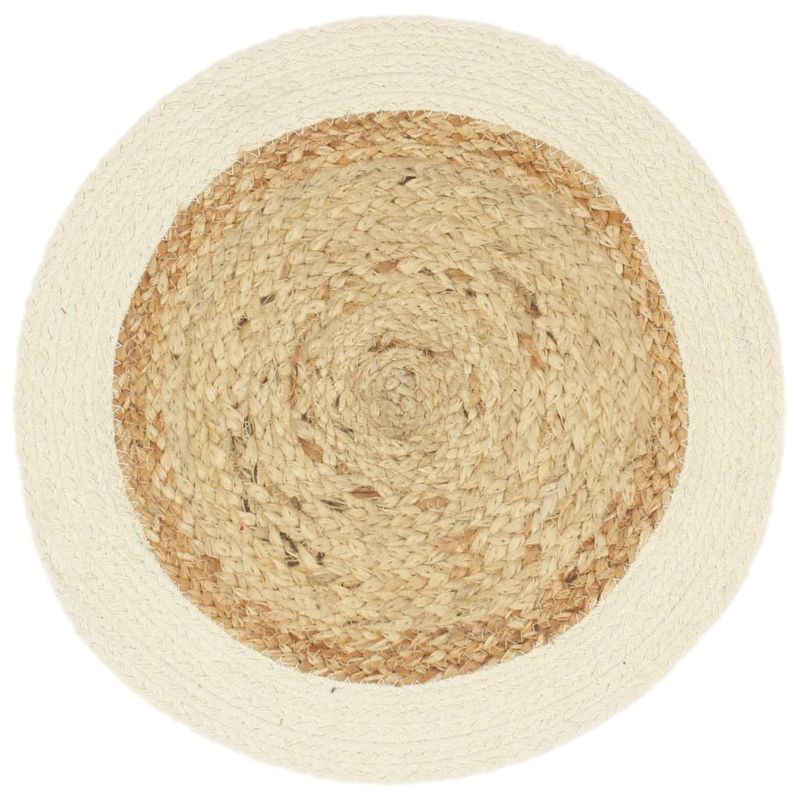 Casa si Gradina - Textile si covoare - Textile bucatarie - Servete si naproane - Naproane, 4 buc., natural, 38 cm, iuta si bumbac, rotund - Infinity.ro