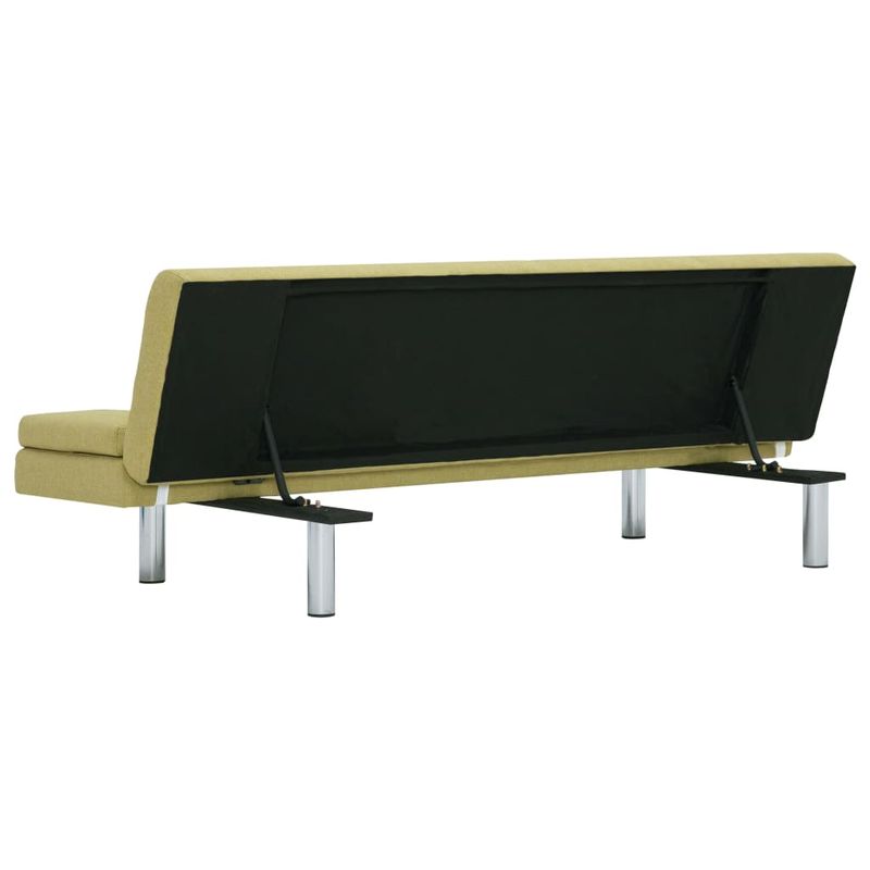 Casa si Gradina - Mobilier - Canapele si coltare - Canapele - Canapea extensibila cu doua perne, verde, poliester - Infinity.ro