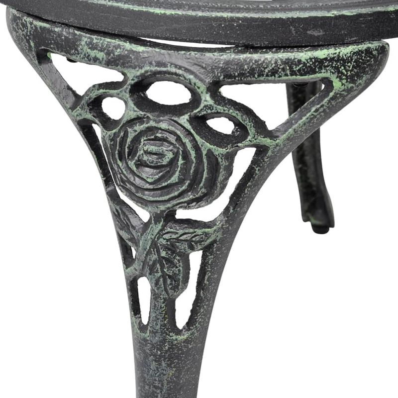 Casa si Gradina - Gradina si terasa - Mobilier exterior - Scaune si sezlonguri gradina - Scaune bistro, 2 buc., verde, aluminiu turnat - Infinity.ro