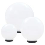 Casa si Gradina - Corpuri si surse de iluminat - Iluminat exterior - Felinare - Lampi bol cu LED , 6 buc., 20/30/40 cm, PMMA, sferic - Infinity.ro