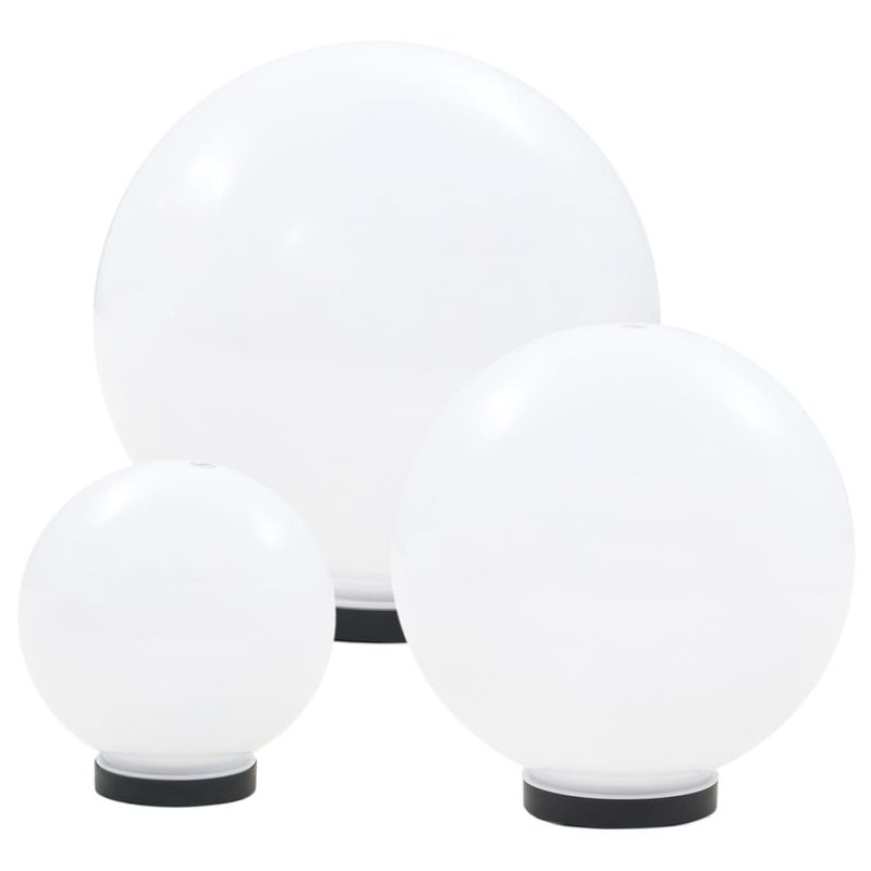 Casa si Gradina - Corpuri si surse de iluminat - Iluminat exterior - Felinare - Lampi bol cu LED , 6 buc., 20/30/40 cm, PMMA, sferic - Infinity.ro
