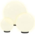 Casa si Gradina - Corpuri si surse de iluminat - Iluminat exterior - Felinare - Lampi bol cu LED , 6 buc., 20/30/40 cm, PMMA, sferic - Infinity.ro