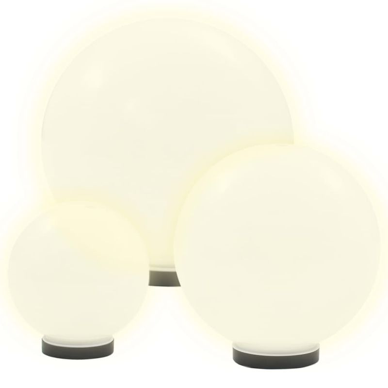 Casa si Gradina - Corpuri si surse de iluminat - Iluminat exterior - Felinare - Lampi bol cu LED , 6 buc., 20/30/40 cm, PMMA, sferic - Infinity.ro