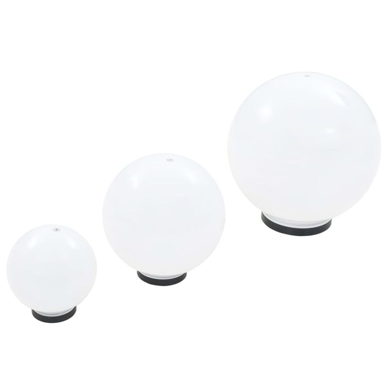 Casa si Gradina - Corpuri si surse de iluminat - Iluminat exterior - Felinare - Lampi bol cu LED , 6 buc., 20/30/40 cm, PMMA, sferic - Infinity.ro