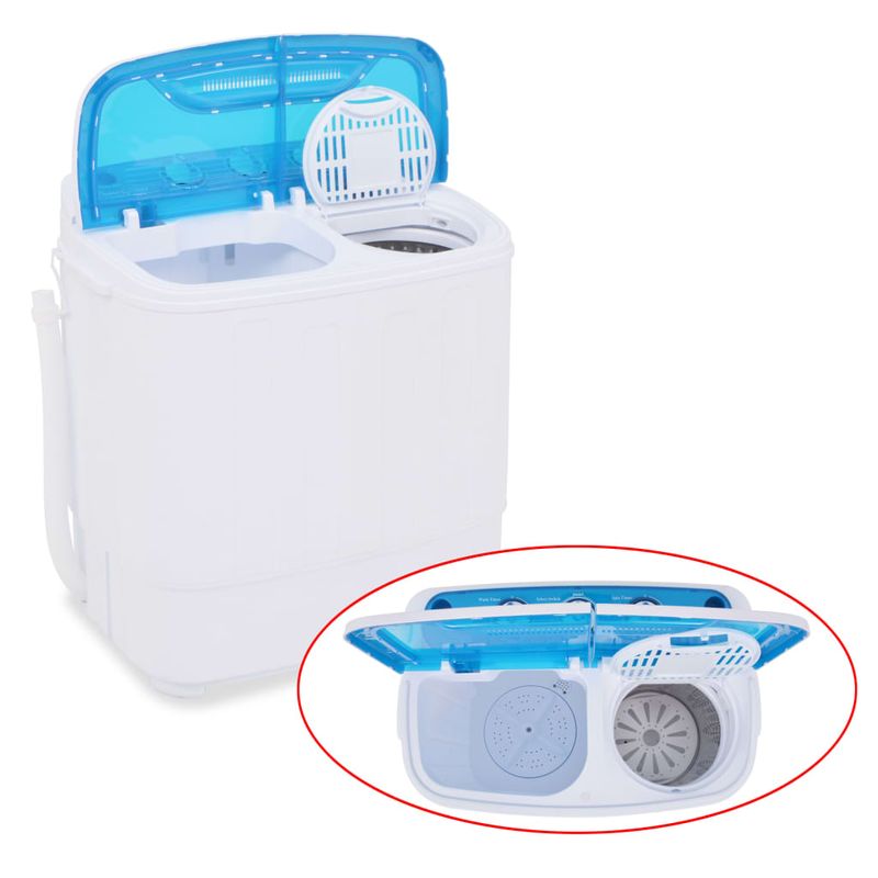 Electronice si Electrocasnice - Masini si uscatoare de rufe - Masini de spalat rufe - Masini de spalat rufe frontale - Masina de spalat mini, cuva dubla, 5,6 kg - Infinity.ro