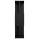 Casa si Gradina - Mobilier - Biblioteci si rafturi - Biblioteci - Biblioteca/Separator camera, negru, 80x24x96 cm, PAL - Infinity.ro