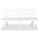 Casa si Gradina - Gradina si terasa - Mobilier exterior - Bancute de gradina - Banca de gradina, alb, 145,5 cm, plastic - Infinity.ro