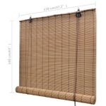 Casa si Gradina - Textile si covoare - Rulouri si jaluzele - Jaluzele rulabile, 120 x 160 cm, bambus natural - Infinity.ro