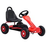 Jucarii, Copii si Bebe - Jucarii si jocuri - Jucarii de exterior - Masinute si vehicule pentru copii - Masinuta kart cu pedale si roti pneumatice, rosu - Infinity.ro