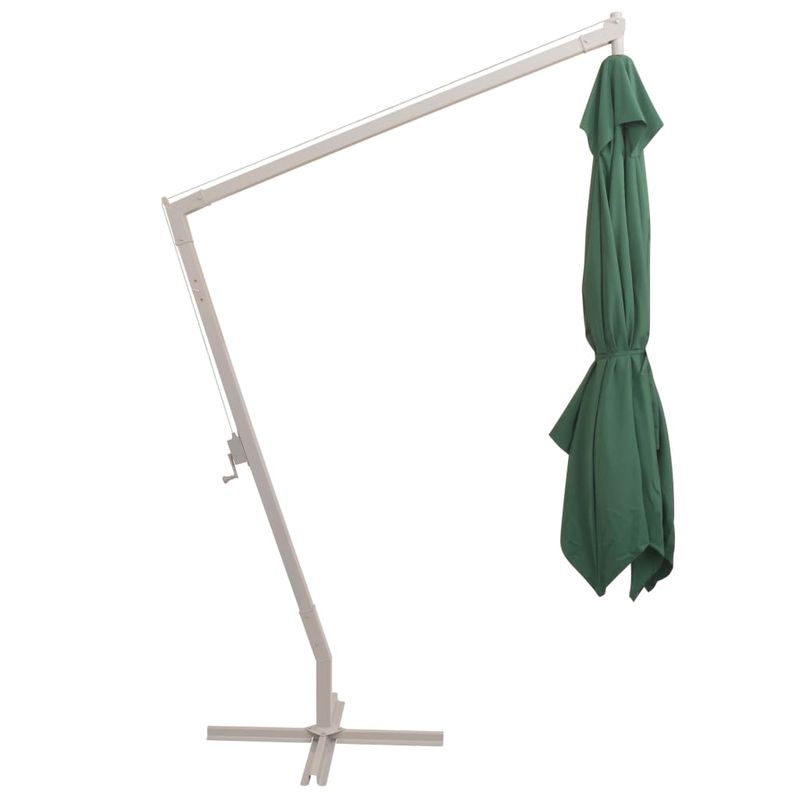 Casa si Gradina - Gradina si terasa - Umbrele si pavilioane - Umbrele - Umbrela suspendata, stalp de aluminiu, 300x300 cm, verde - Infinity.ro