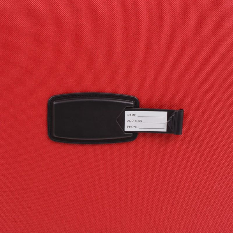 Sport si Outdoor - Articole de voiaj - Genti voiaj - Set de valize din material textil, 3 piese, rosu - Infinity.ro