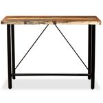 Casa si Gradina - Mobilier - Seturi de mobilier - Seturi bucatarie - Set mobilier bar, 5 piese lemn masiv reciclat si piele naturala - Infinity.ro
