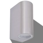 Casa si Gradina - Corpuri si surse de iluminat - Iluminat exterior - Instalatii luminoase exterior - Corp iluminat LED perete exterior 2 buc, rotund, sus/jos - Infinity.ro