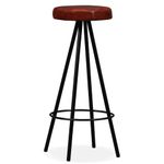 Casa si Gradina - Mobilier - Seturi de mobilier - Seturi bucatarie - Set mobilier bar, 5 piese lemn masiv reciclat si piele naturala - Infinity.ro