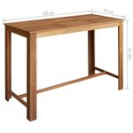 Casa si Gradina - Mobilier - Seturi de mobilier - Seturi mese si scaune - Set masa si scaune de bar, 7 piese, lemn masiv de acacia - Infinity.ro
