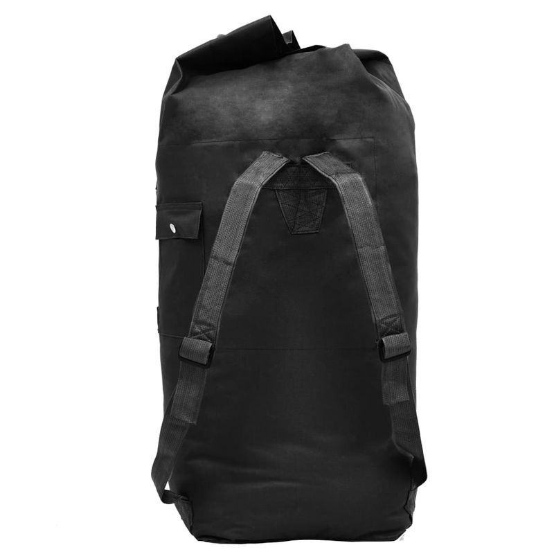 Sport si Outdoor - Articole de voiaj - Genti voiaj - Rucsac in stil militar, 85 L, negru - Infinity.ro