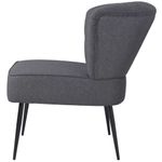 Casa si Gradina - Mobilier - Scaune si fotolii - Scaune - Scaun cocktail, gri inchis, material textil - Infinity.ro