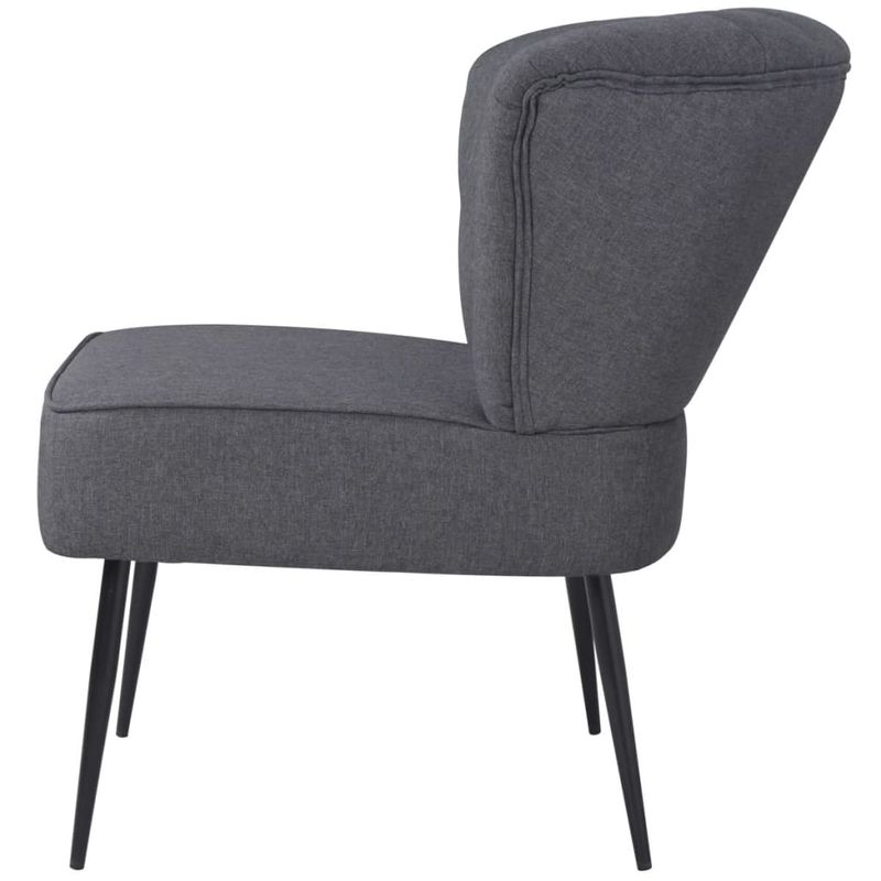 Casa si Gradina - Mobilier - Scaune si fotolii - Scaune - Scaun cocktail, gri inchis, material textil - Infinity.ro