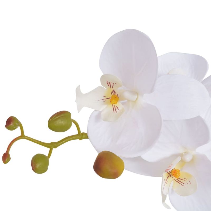 Casa si Gradina - Decoratiuni - Obiecte decorative - Plante artificiale - Planta artificiala orhidee cu ghiveci, 75 cm, alb - Infinity.ro