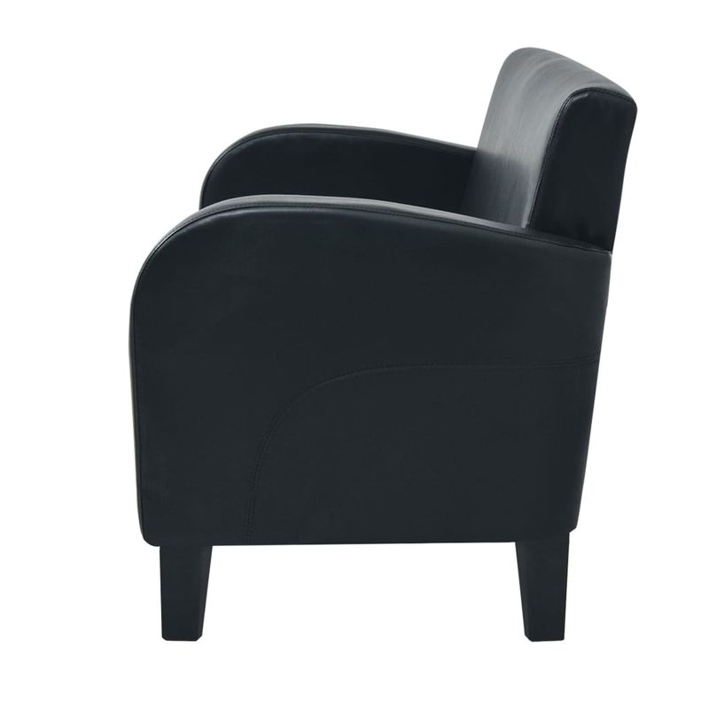 Casa si Gradina - Mobilier - Canapele si coltare - Canapele - Canapea cu 2 locuri Piele artificiala Negru - Infinity.ro