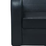 Casa si Gradina - Mobilier - Canapele si coltare - Canapele - Canapea cu 2 locuri Piele artificiala Negru - Infinity.ro