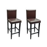 Casa si Gradina - Mobilier - Scaune si fotolii - Scaune - Scaune de bar, 2 buc., maro inchis, piele ecologica - Infinity.ro