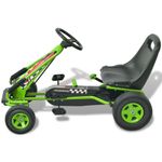 Jucarii, Copii si Bebe - Jucarii si jocuri - Jucarii de exterior - Masinute si vehicule pentru copii - Masina Go Kart cu scaun reglabil verde - Infinity.ro