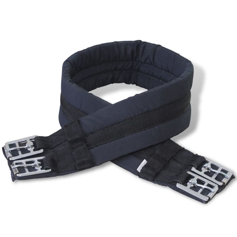 Sport si Outdoor - Accesorii si echipamente sportive - Echitatie - Set sa calarie ,5 cm din piele naturala, negru - Infinity.ro