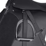 Sport si Outdoor - Accesorii si echipamente sportive - Echitatie - Set sa calarie ,5 cm din piele naturala, negru - Infinity.ro