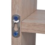 Casa si Gradina - Mobilier - Biblioteci si rafturi - Rafturi - Raft de prezentare suspendat pe perete, 8 compartimente culoare stejar - Infinity.ro