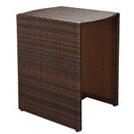 Casa si Gradina - Gradina si terasa - Mobilier exterior - Seturi mobila gradina - Set mobilier bistro cu perne, 3 piese, maro, poliratan - Infinity.ro