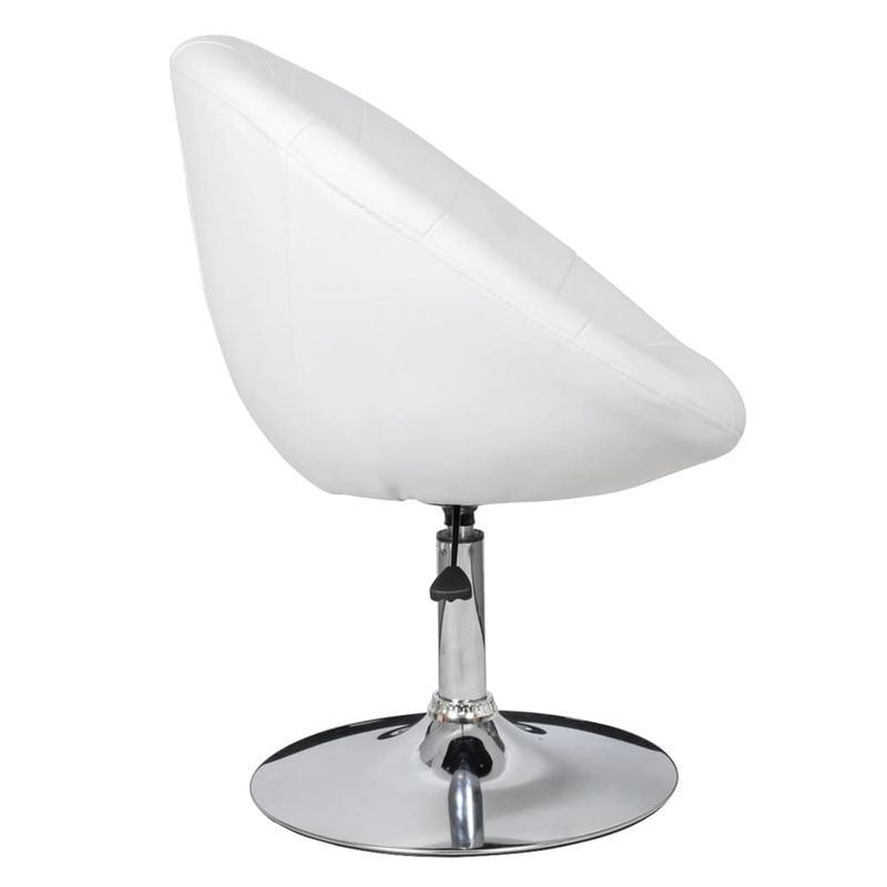 Casa si Gradina/Mobilier/Scaune si fotolii/Scaune - Scaun de bar, alb, piele ecologica - Infinity.ro