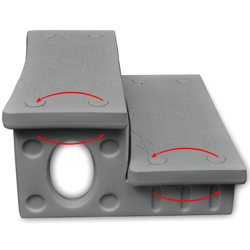 Casa si Gradina - Gradina si terasa - Piscine si accesorii - Accesorii piscine - Trepte de spa, gri - Infinity.ro