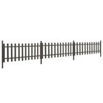 Casa si Gradina - Gradina si terasa - Garduri, panouri si accesorii - Gard din sipci cu stalpi, 3 buc., 614x80 cm, WPC - Infinity.ro