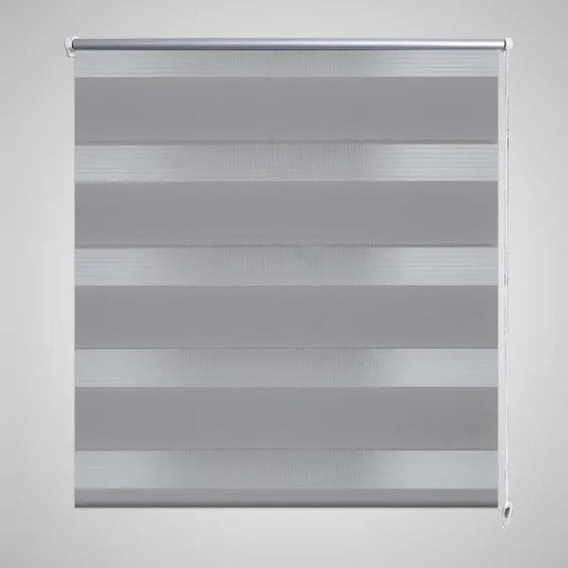 Casa si Gradina - Textile si covoare - Rulouri si jaluzele - Jaluzea tip zebra, 90 x 150 cm, gri - Infinity.ro