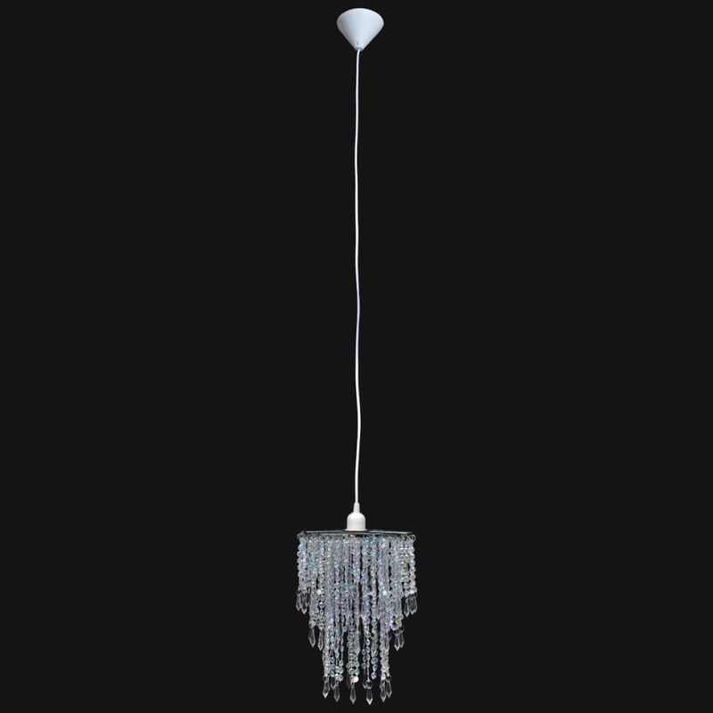 Casa si Gradina - Corpuri si surse de iluminat - Veioze si lampi - Lampadare - Candelabru cu pandantiv din cristal, 22,5 x 30,5 cm - Infinity.ro