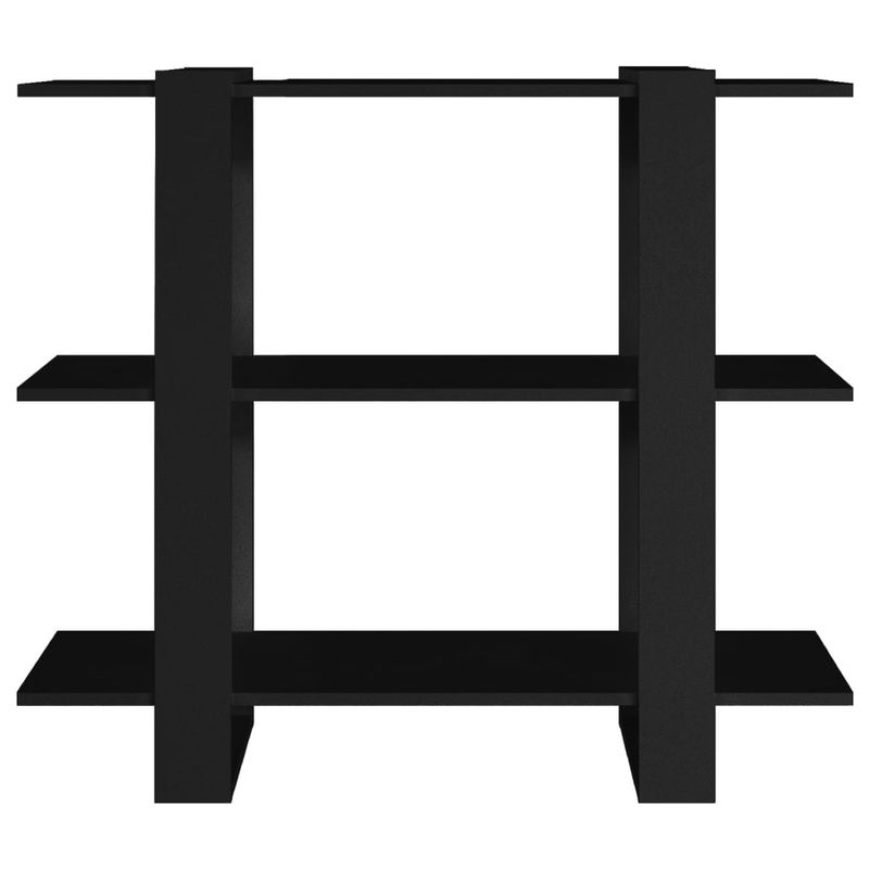 Casa si Gradina - Mobilier - Biblioteci si rafturi - Biblioteci - Biblioteca/Separator camera, negru, 100x30x87 cm - Infinity.ro