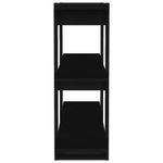 Casa si Gradina - Mobilier - Biblioteci si rafturi - Biblioteci - Biblioteca/Separator camera, negru, 100x30x87 cm - Infinity.ro