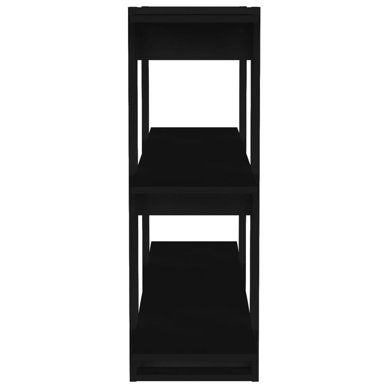 Casa si Gradina - Mobilier - Biblioteci si rafturi - Biblioteci - Biblioteca/Separator camera, negru, 100x30x87 cm - Infinity.ro