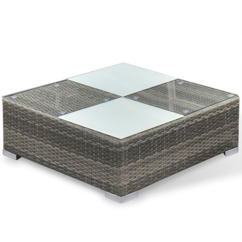 Casa si Gradina - Gradina si terasa - Mobilier exterior - Seturi mobila gradina - Set mobilier de gradina cu perne, 6 piese, gri, poliratan - Infinity.ro