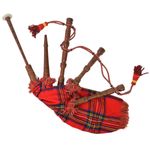 TV, Audio-Video si Foto - Instrumente muzicale - Instrumente clasice - Cimpoi scotian pentru copii Great Highland tartan, rosu - Infinity.ro