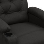 Ingrijire personala si Cosmetice - Sanatate si wellness - Articole wellness - Fotolii de masaj - Fotoliu de masaj electric rabatabil, negru, textil - Infinity.ro