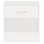 Casa si Gradina - Mobilier - Comode si corpuri - Noptiere - Noptiera cu sertar, 2 buc, alb - Infinity.ro