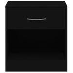 Casa si Gradina - Mobilier - Comode si corpuri - Noptiere - Noptiera cu sertar, 2 buc., negru - Infinity.ro