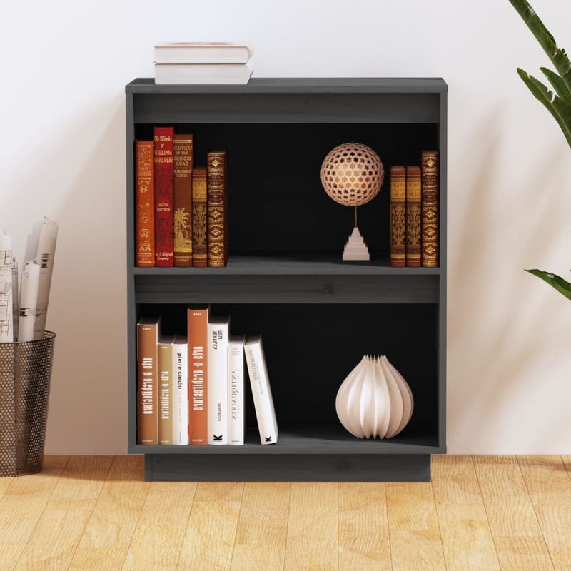 Casa si Gradina - Mobilier - Comode si corpuri - Comode - Dulap consola, gri, 60x34x75 cm, lemn masiv de pin - Infinity.ro