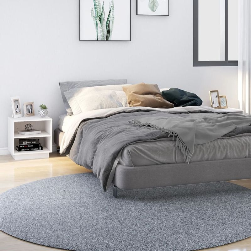 Casa si Gradina - Mobilier - Comode si corpuri - Noptiere - Noptiera, 2 buc., alb, 40x34x40 cm, lemn masiv de pin - Infinity.ro