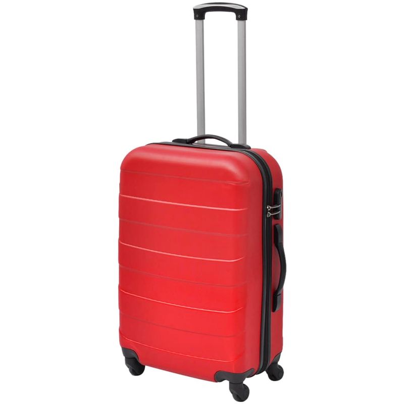 Sport si Outdoor - Articole de voiaj - Genti voiaj - Set valize rigide, rosu, 3 buc., 45,5/55/66 cm - Infinity.ro