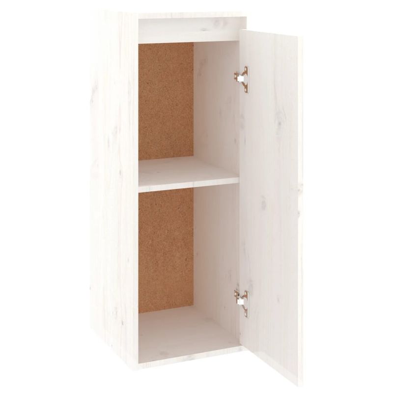 Casa si Gradina - Mobilier - Biblioteci si rafturi - Rafturi - Dulap de perete, alb, 30x30x80 cm, lemn masiv de pin - Infinity.ro